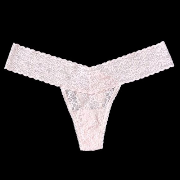 Victoria's Secret ultimate stretch lace One Size Fits All Thong Panty Pink - Picture 1 of 3